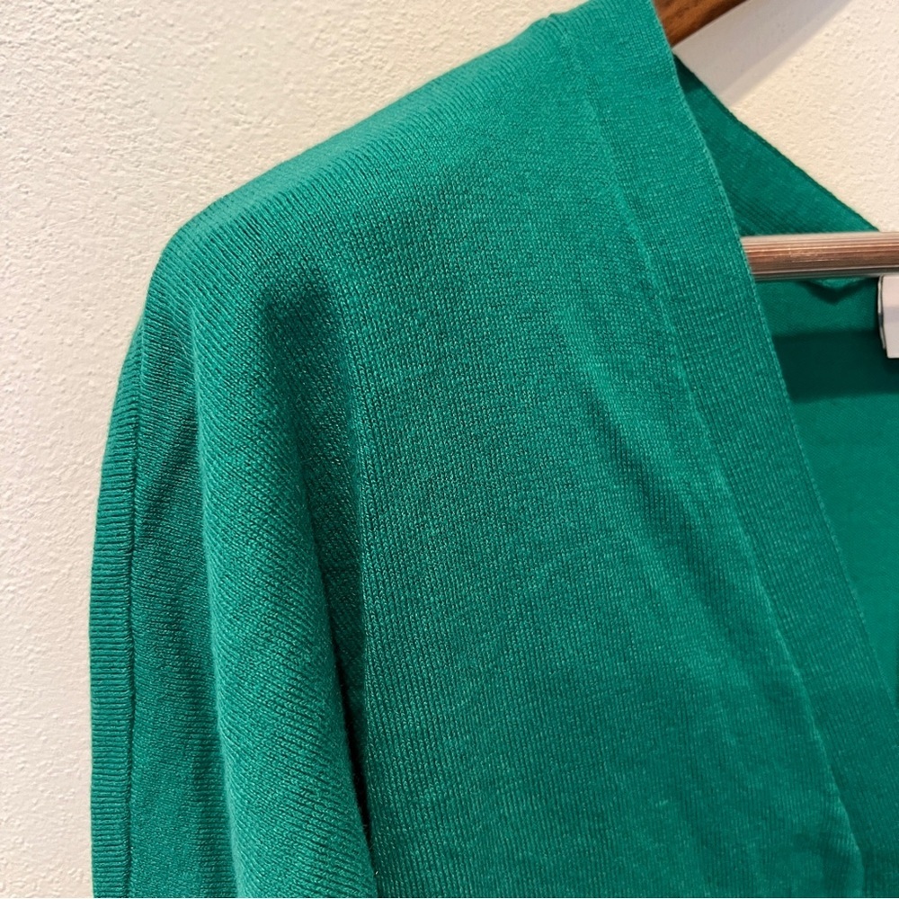 Cabi Banner Sweater Half Sleeve Double Zipper VNeck Knit Cardigan - Picture 5 of 13